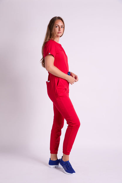 Zuri Eight Pocket Scrub Jumpsuit