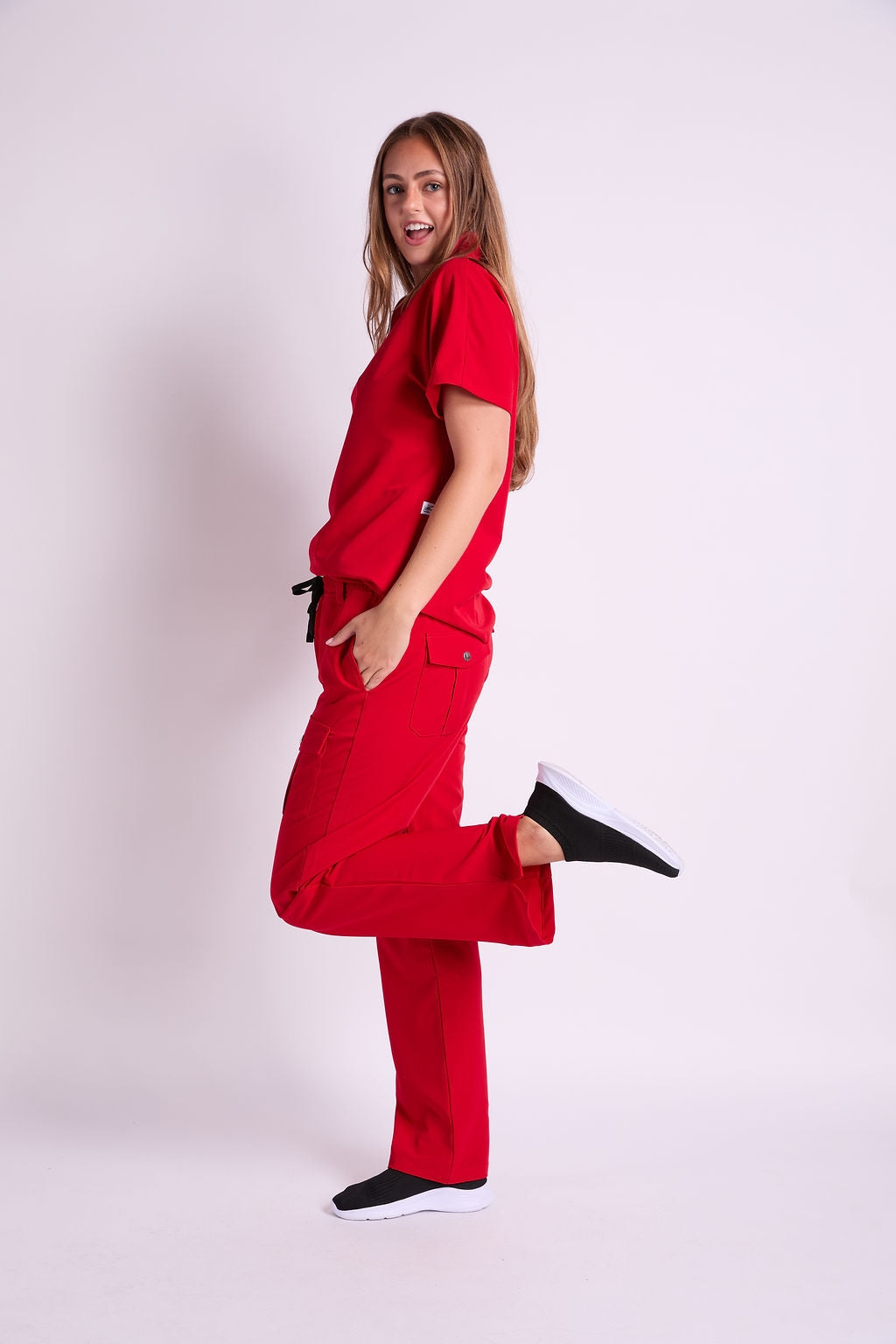 Amara Six Pocket Cargo Scrub Pants