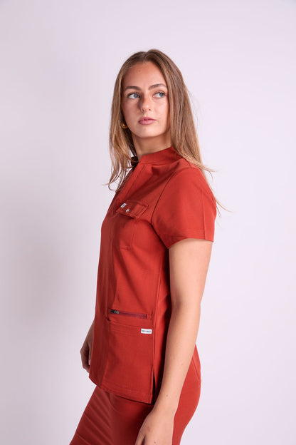 Yara Four Pocket V Neck Scrub Top