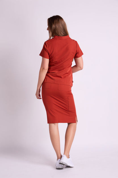 Yara Ten Pocket Scrub Skirt