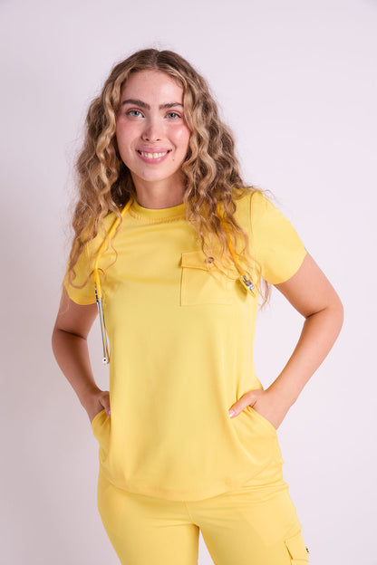 Mary K Three Pocket Scrub Top