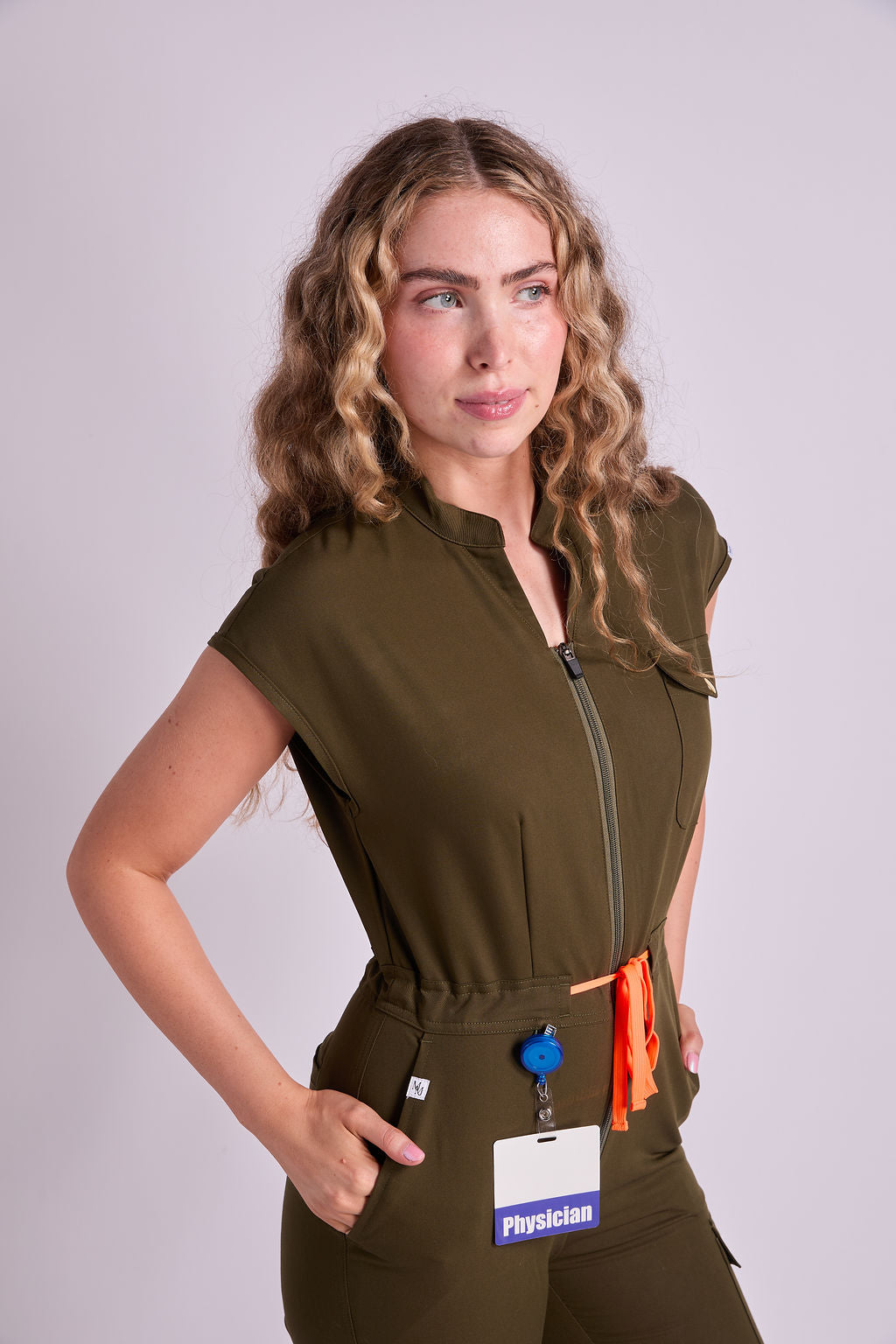 Fiora Six Pocket Jumpsuit Scrub