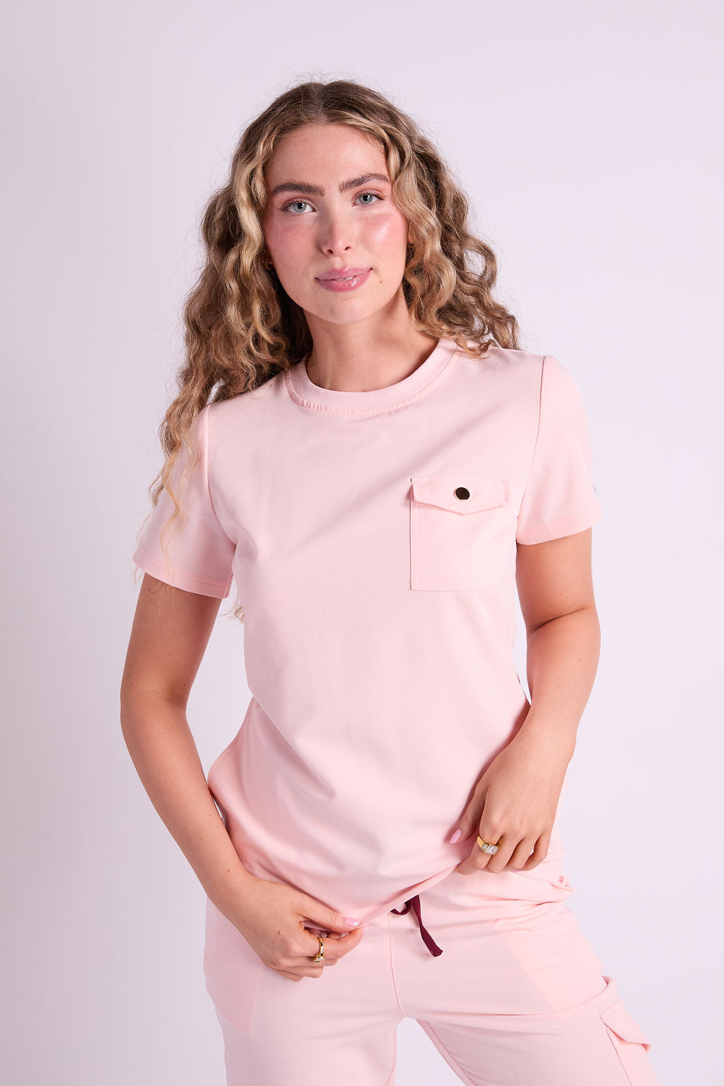 Mary K Three Pocket Scrub Top