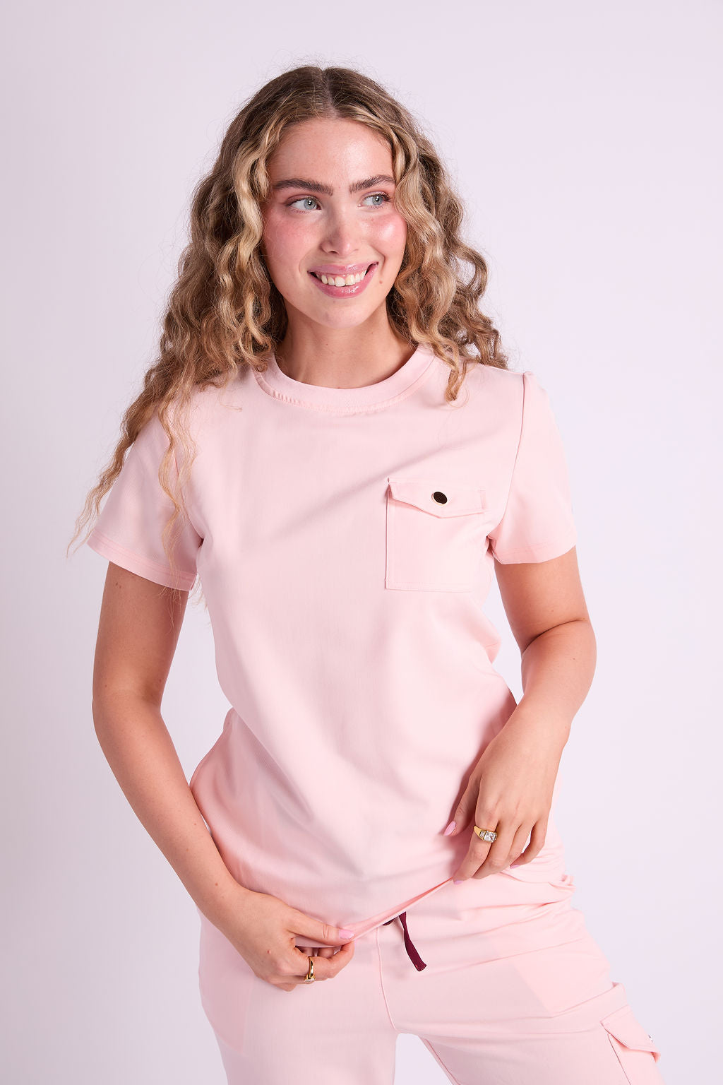 Mary K Three Pocket Scrub Top