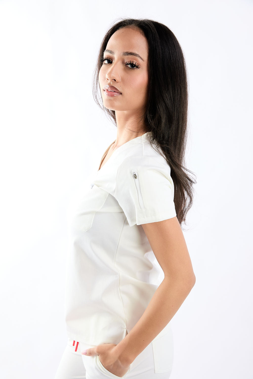 Zuri Two Pocket Scrub Top