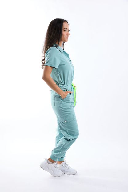 Fiora Nine Pocket Jumpsuit Scrub