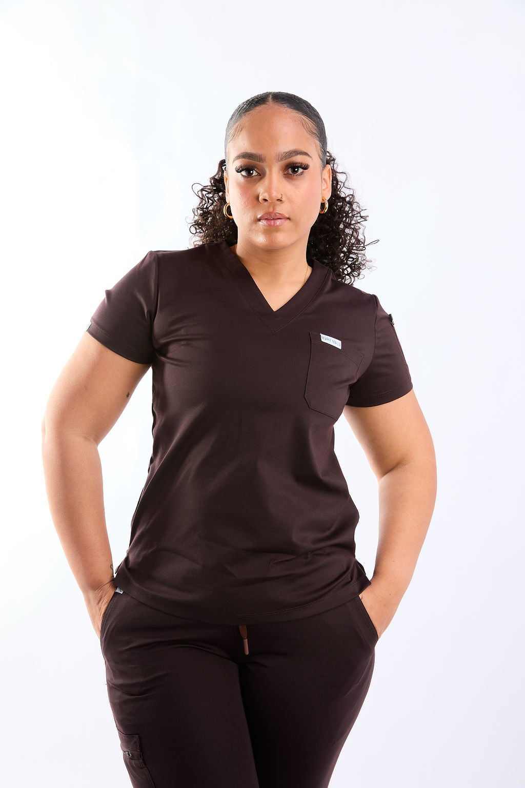 Zuri Two Pocket Scrub Top