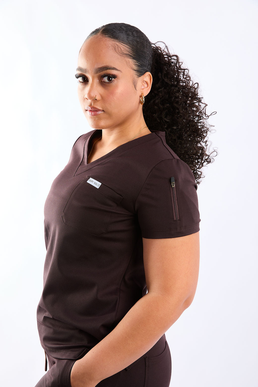 Zuri Two Pocket Scrub Top