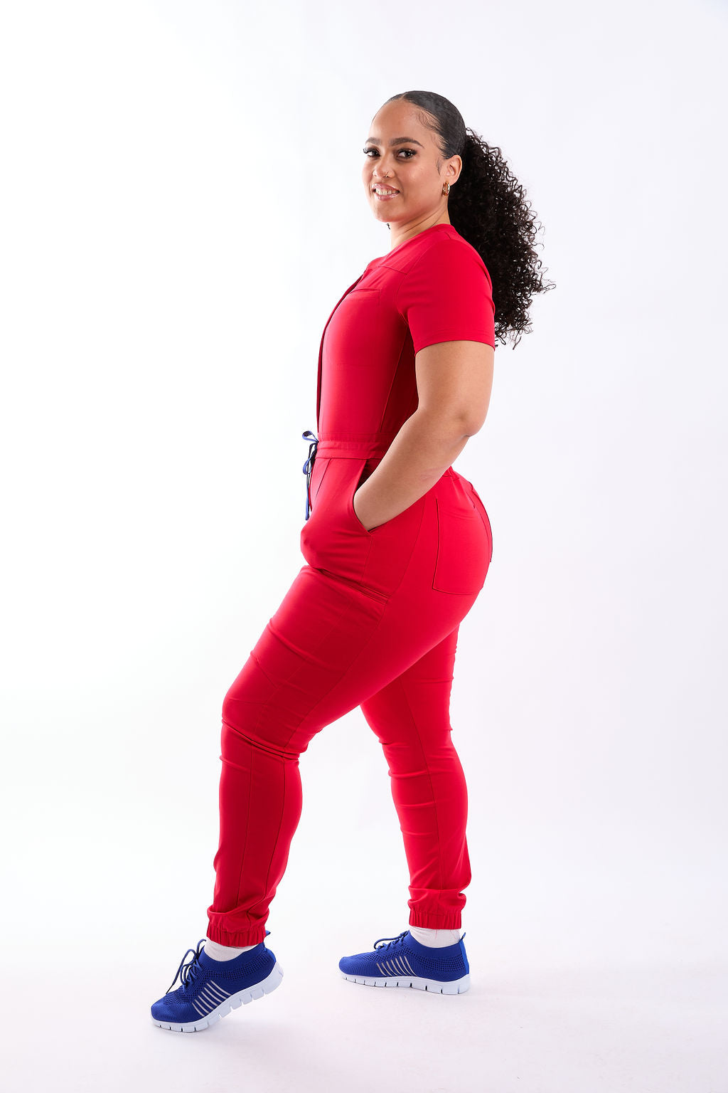 Zuri Eight Pocket Scrub Jumpsuit