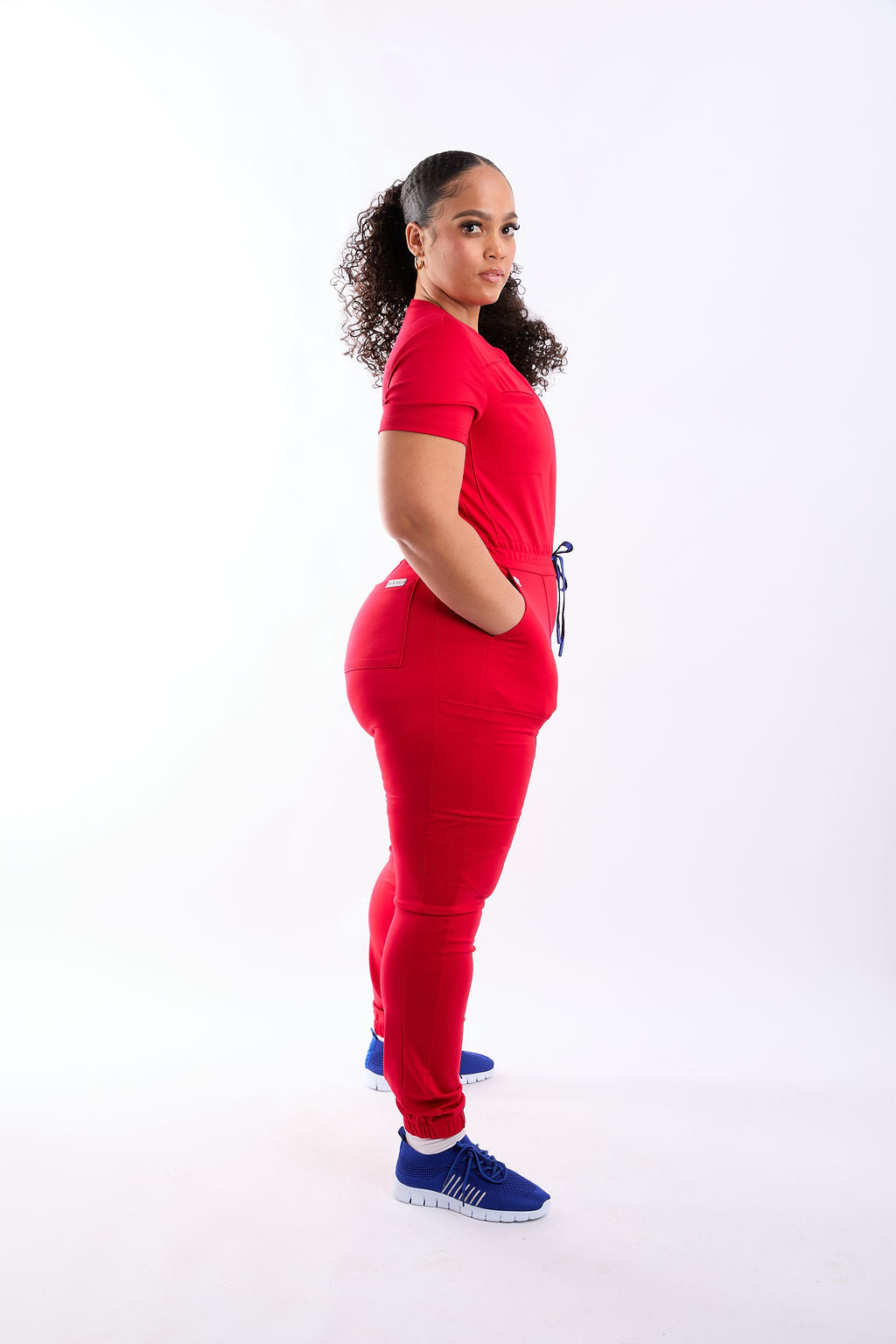 Zuri Eight Pocket Scrub Jumpsuit