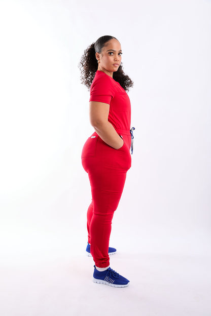 Zuri Eight Pocket Scrub Jumpsuit