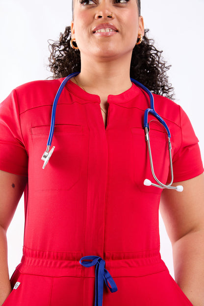 Zuri Eight Pocket Scrub Jumpsuit