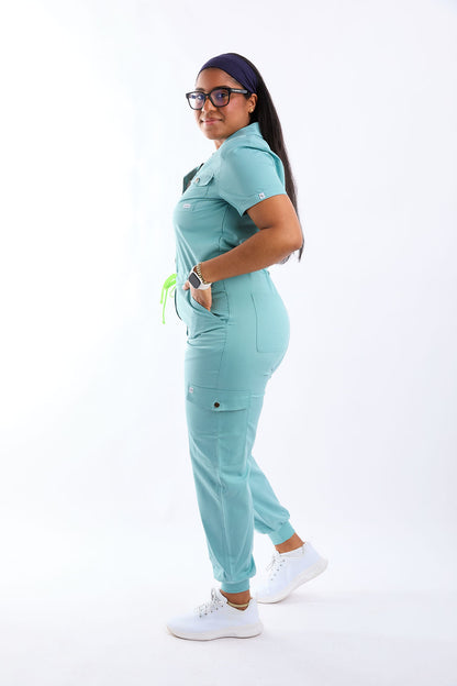 Fiora Nine Pocket Jumpsuit Scrub