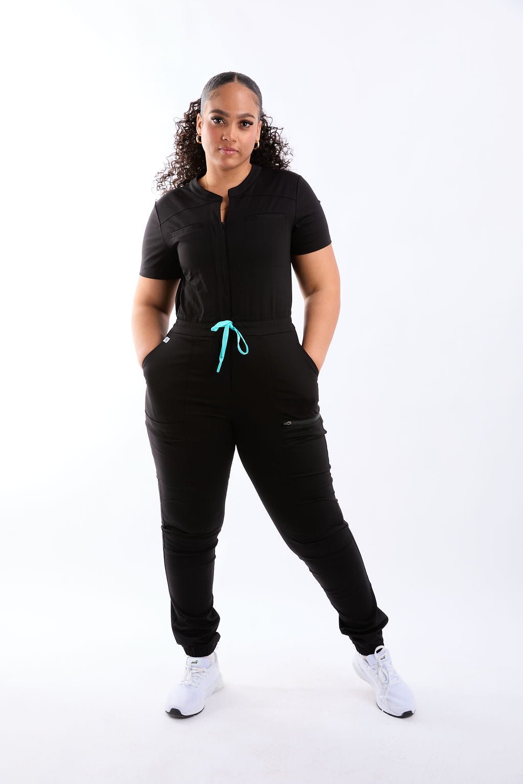 Zuri Eight Pocket Scrub Jumpsuit
