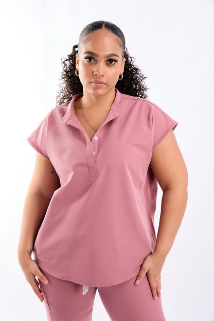 Amara Two Pocket Oversized Scrub Top