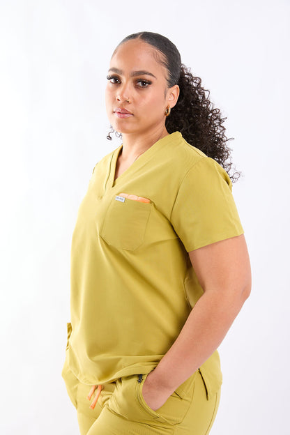 Yara Three Pocket Scrub Top