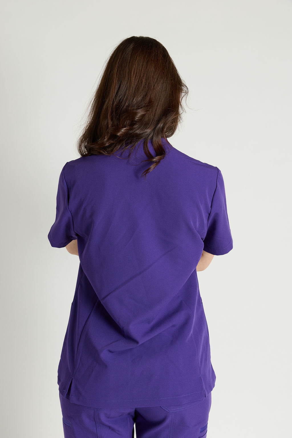 Azora Three Pocket Mandarin Collar Scrub Top