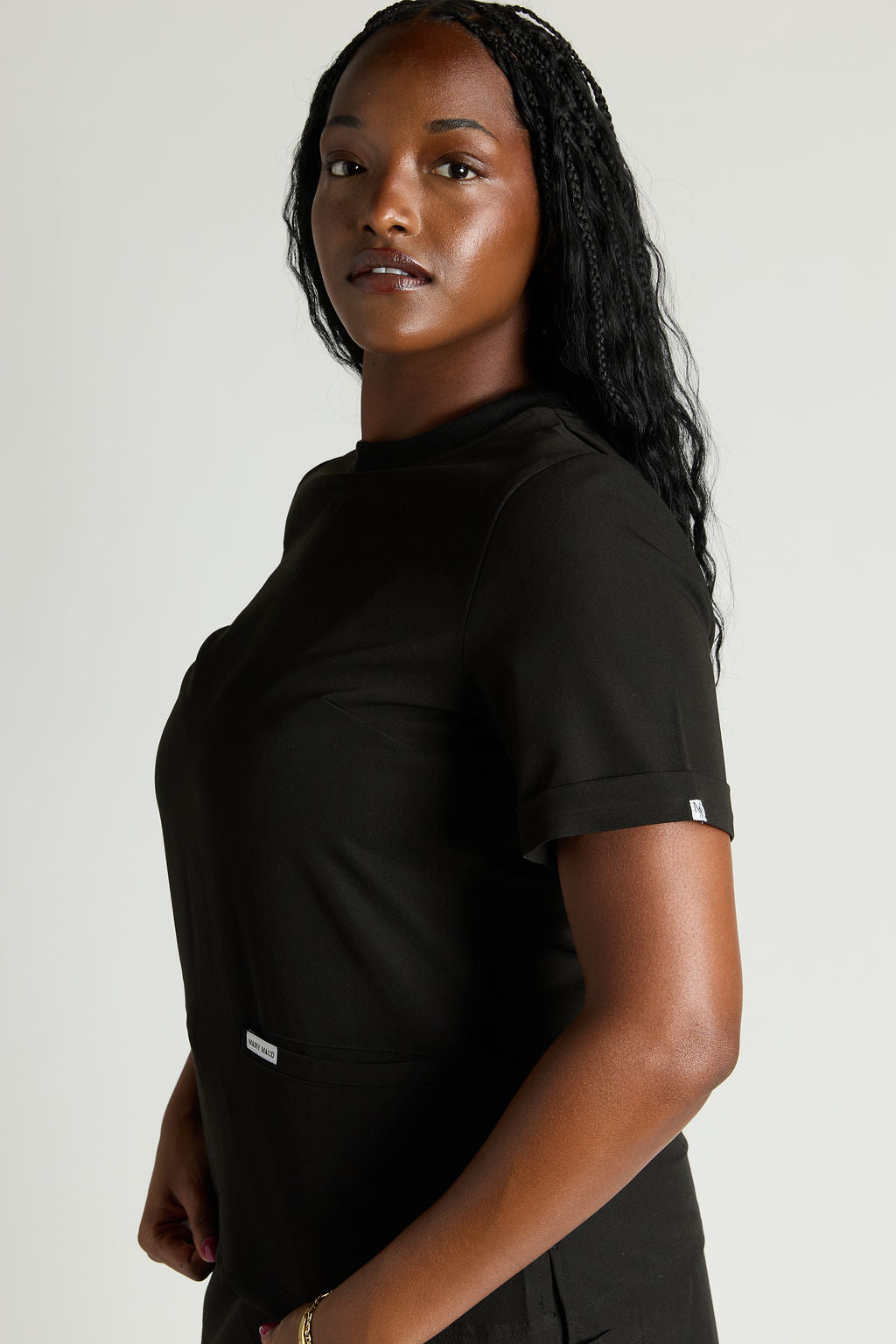 Elise Two Pocket Crew Neck Scrub Top