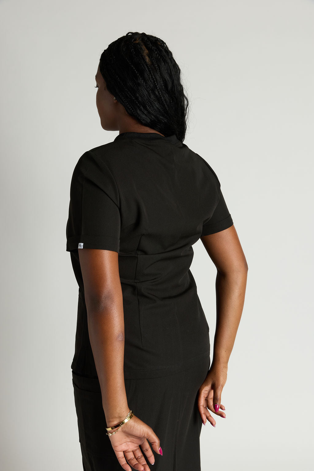 Elise Two Pocket Crew Neck Scrub Set