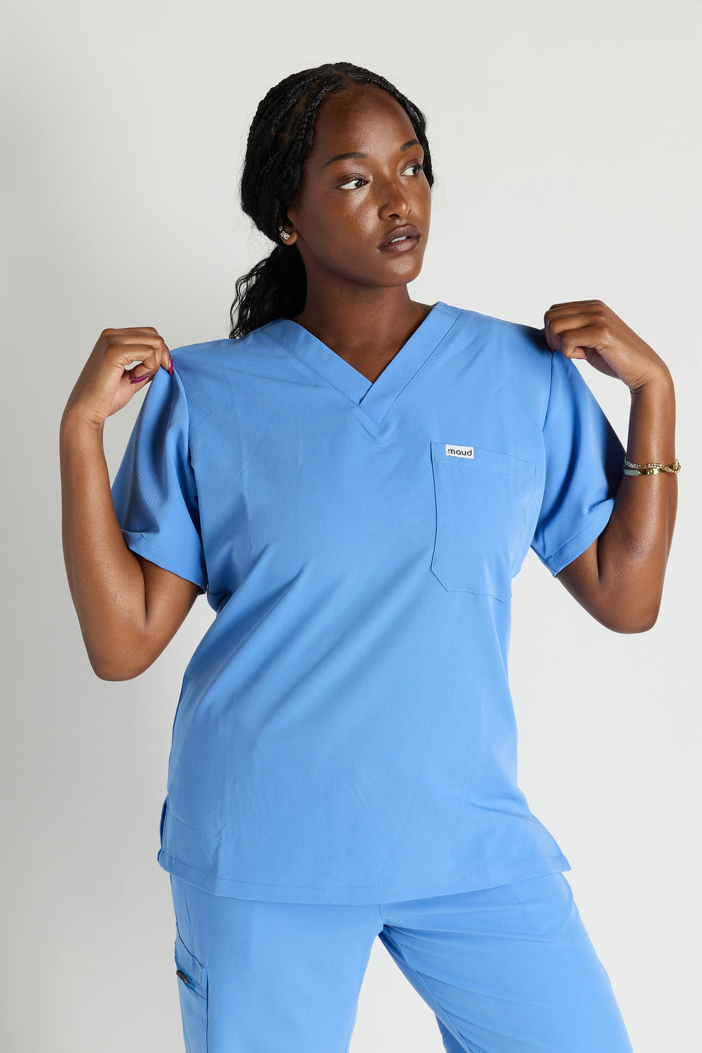 Azora Classic One Pocket  Scrub Top