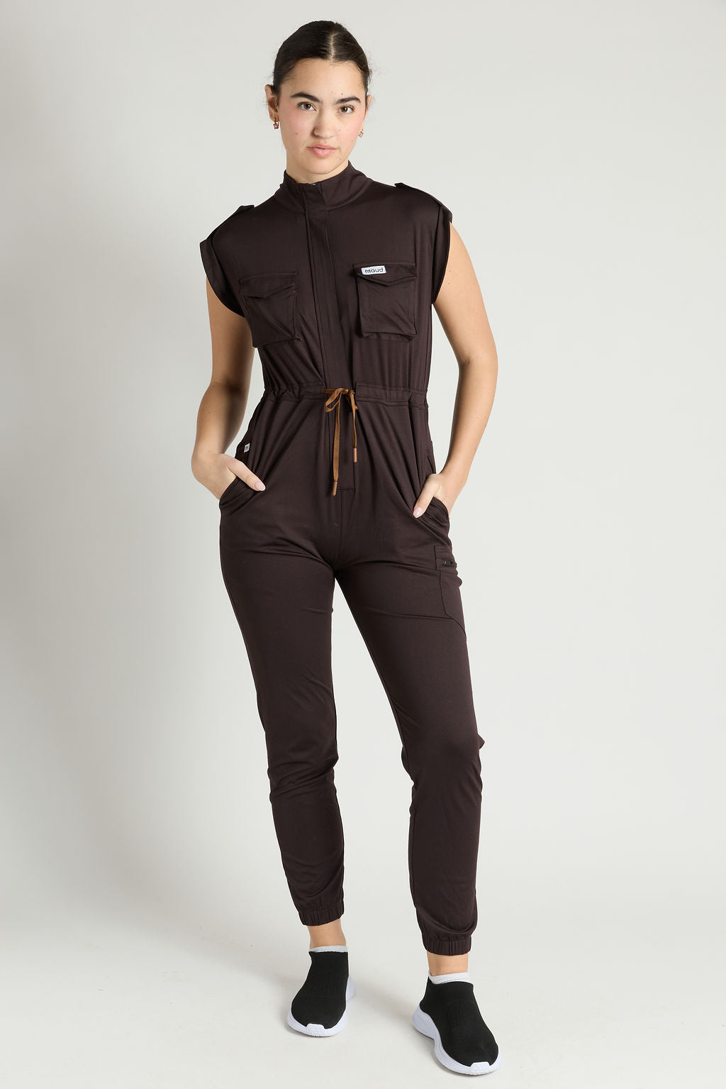 Zuri Six Pocket Scrub Jumpsuit