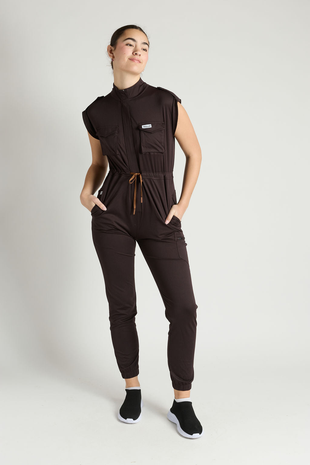 Zuri Six Pocket Scrub Jumpsuit