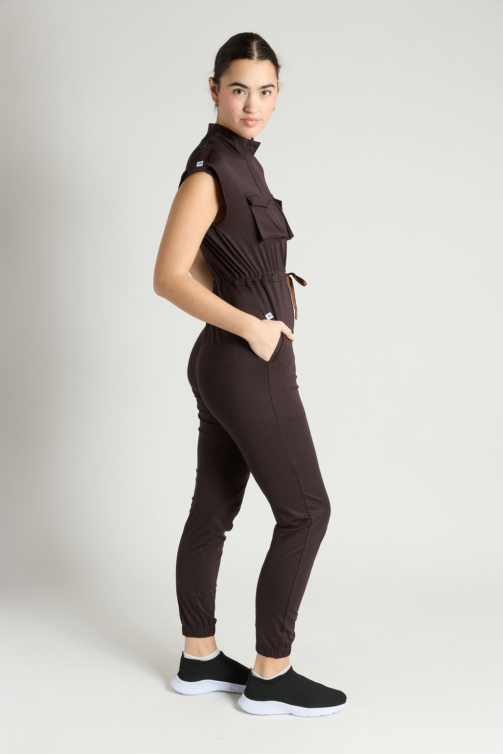 Zuri Six Pocket Scrub Jumpsuit