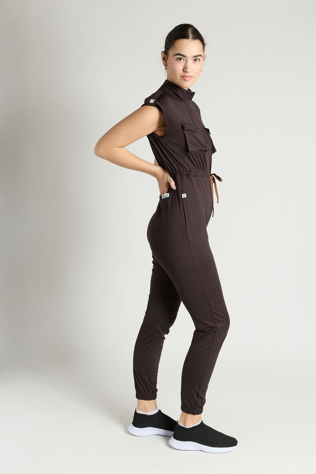 Zuri Six Pocket Scrub Jumpsuit