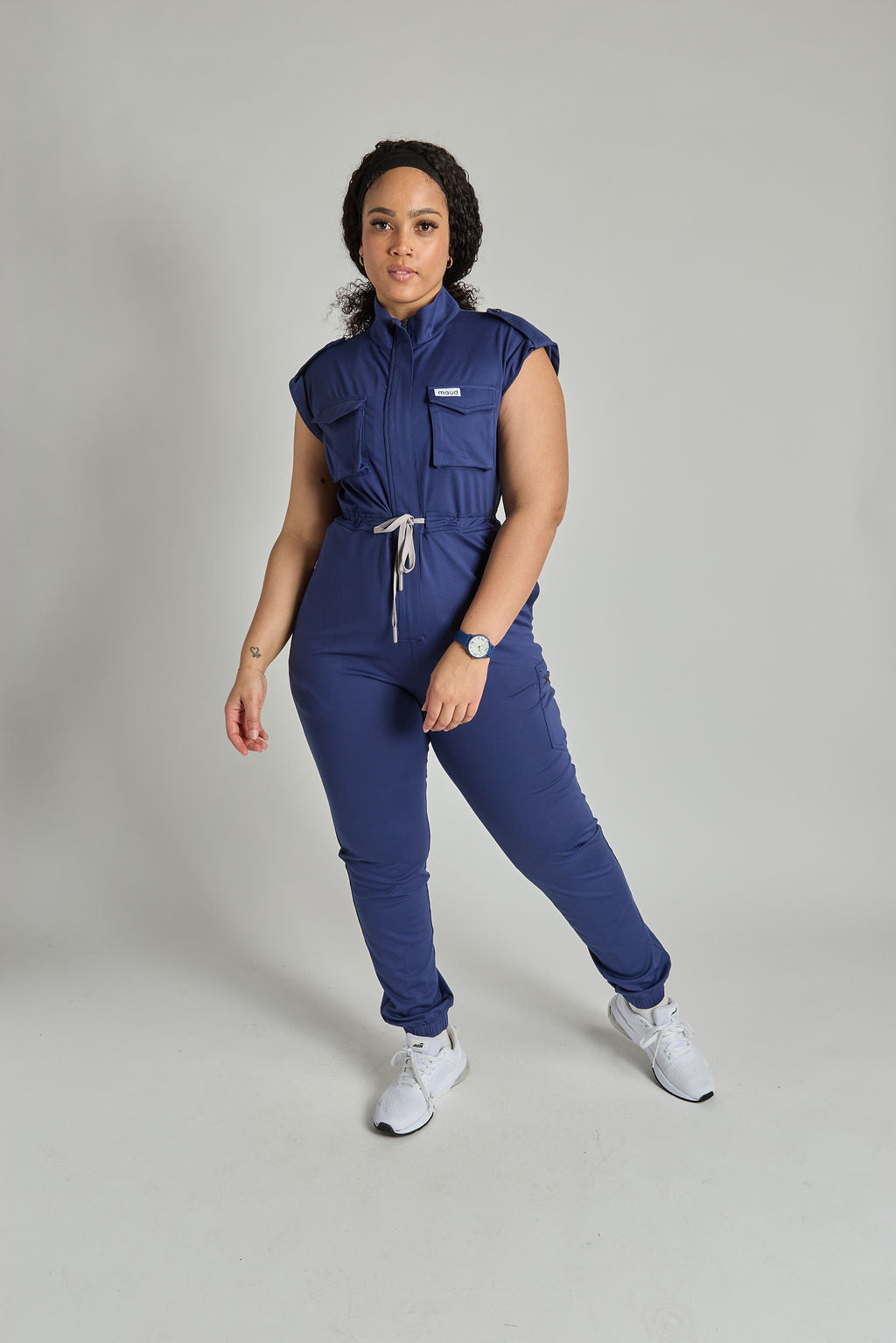 Zuri Six Pocket Scrub Jumpsuit