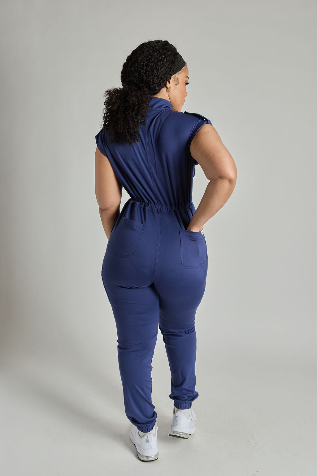 Zuri Six Pocket Scrub Jumpsuit