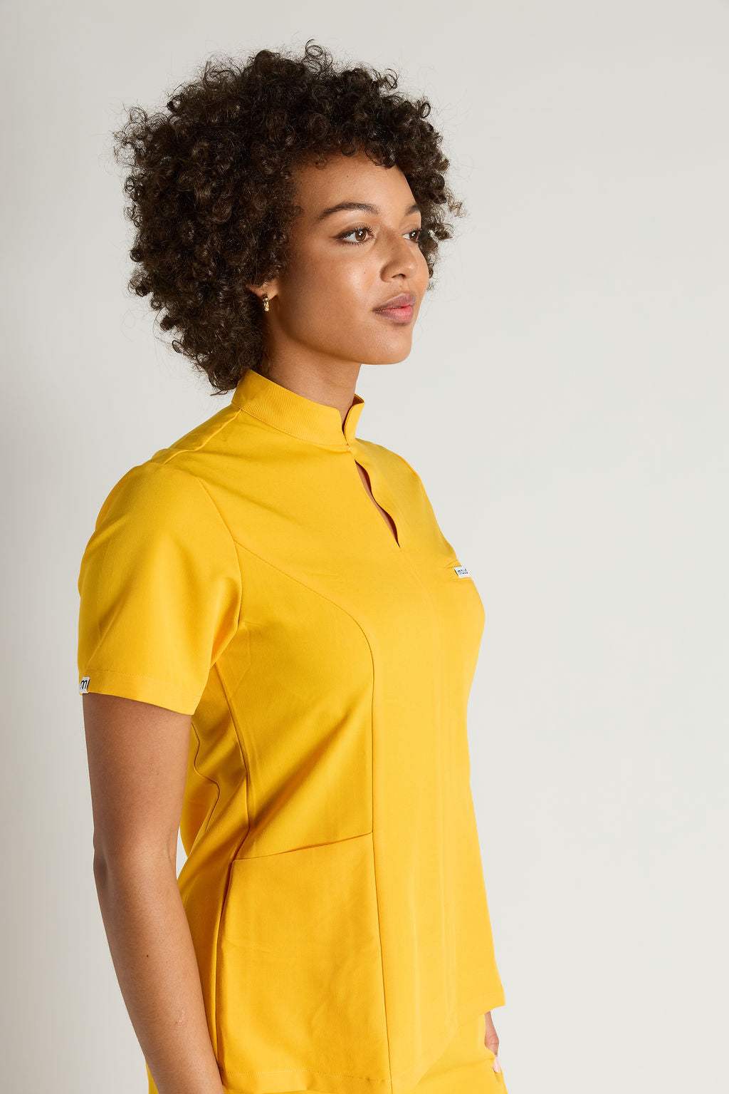 Azora Three Pocket Mandarin Collar Scrub Top