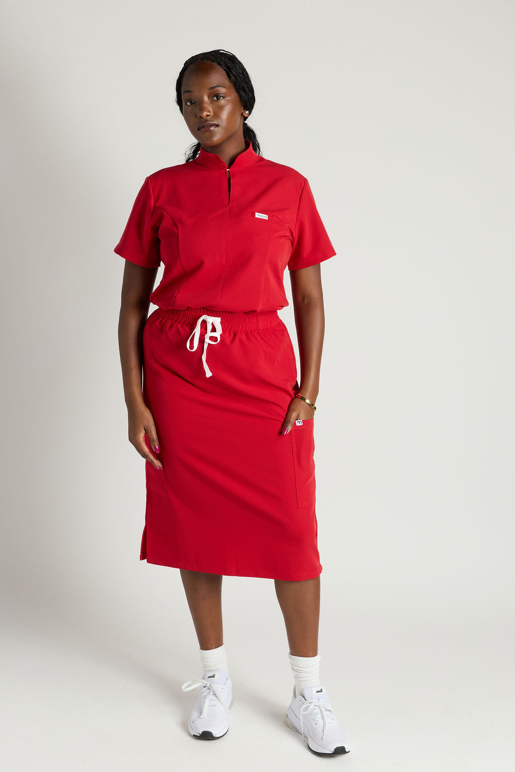 Elise Three Pocket Scrub Skirt