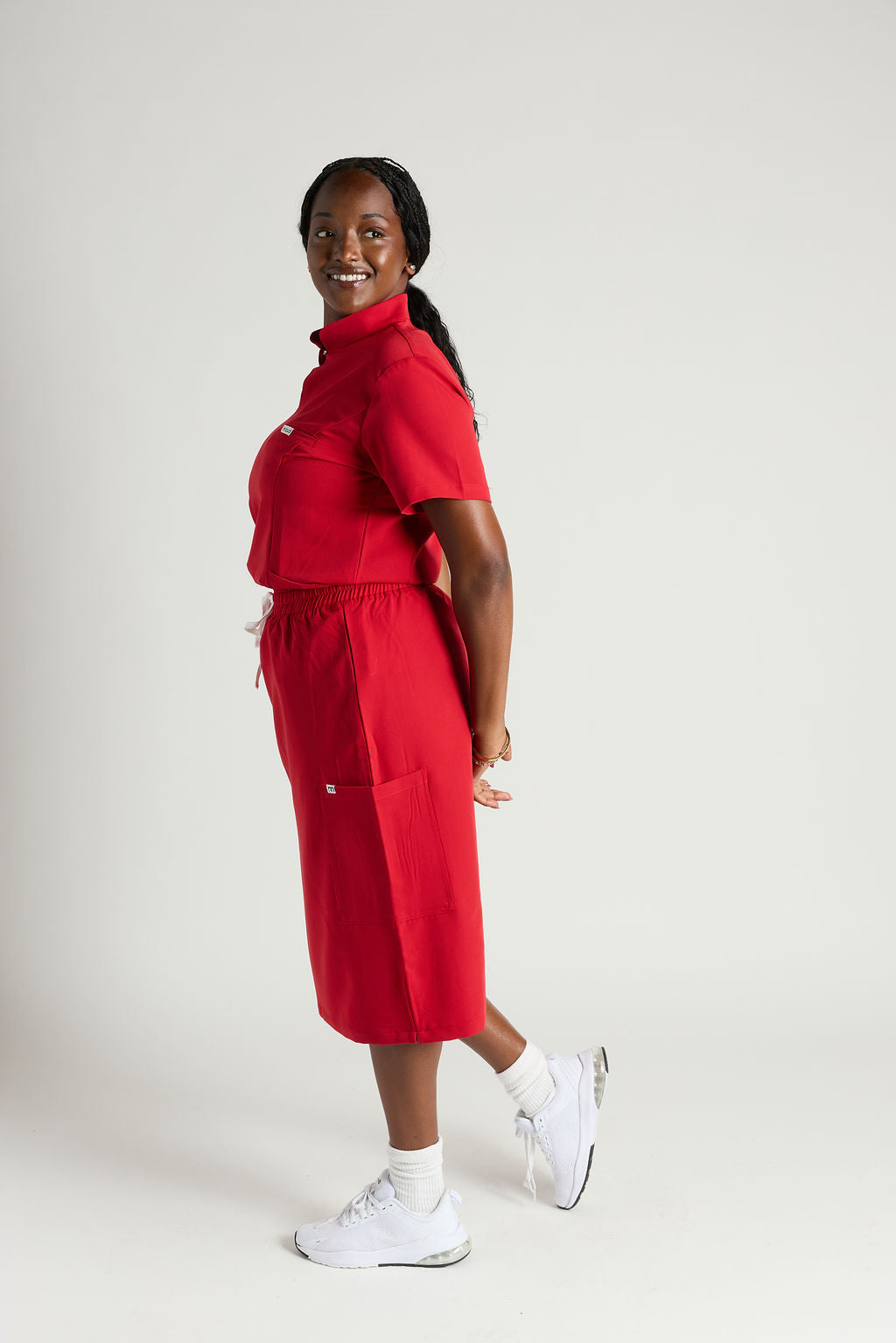 Elise Three Pocket Scrub Skirt