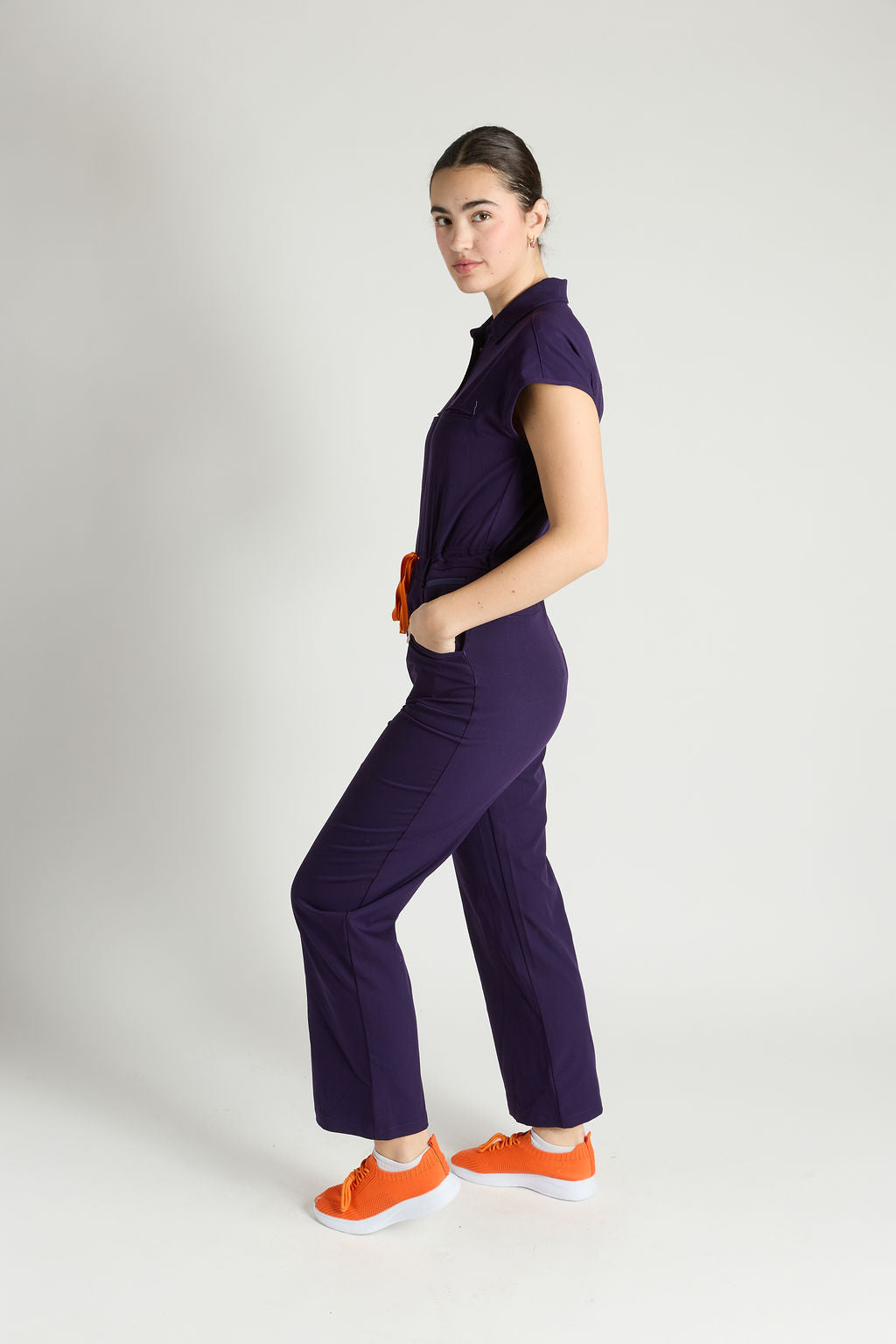 Sofia Eight Pocket Jumpsuit Scrub