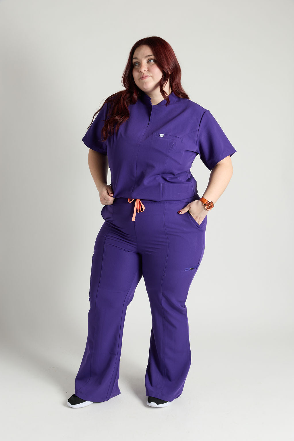 Azora Seven Pocket Boot Cut Scrub Pants