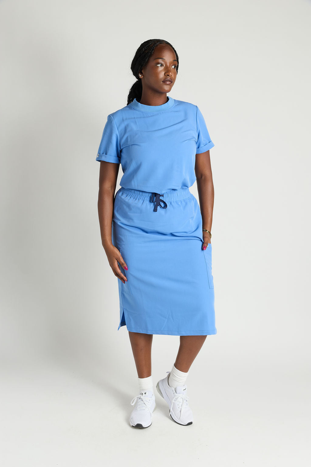 Elise Three Pocket Scrub Skirt