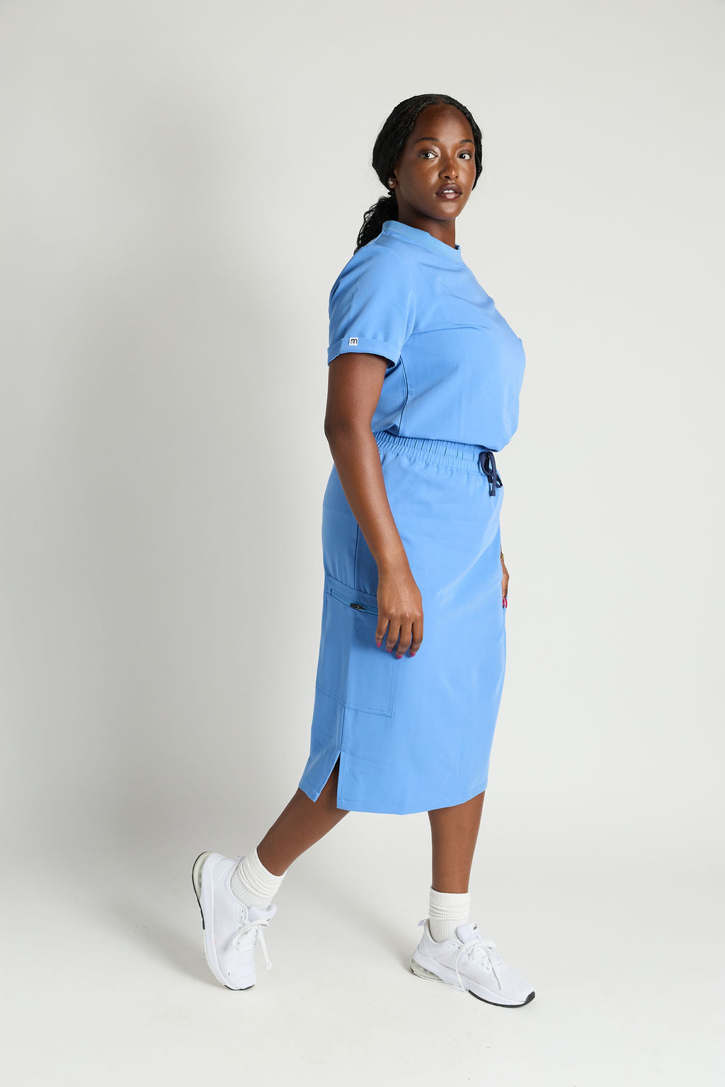 Elise Three Pocket Scrub Skirt